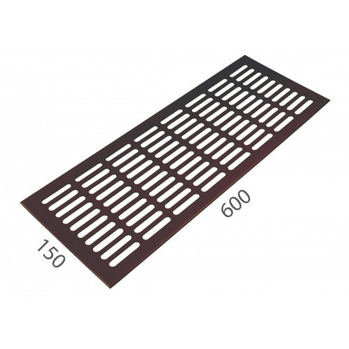 SRL - ALFA vetracia mriežka 150 x 600 mm Bronz matný