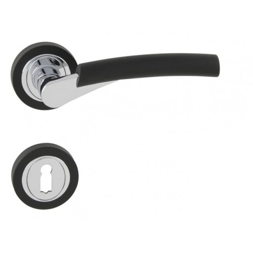 LR - BARON - R Čierna matná/Chróm lesklý