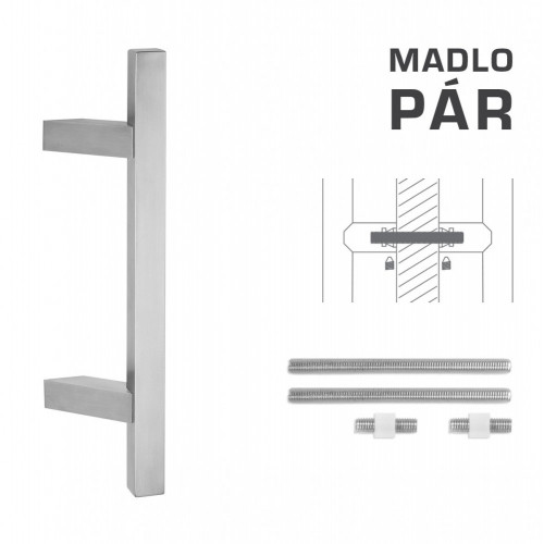 FT - MADLO kód K31Z 25x25 mm UN pár Nerez matná