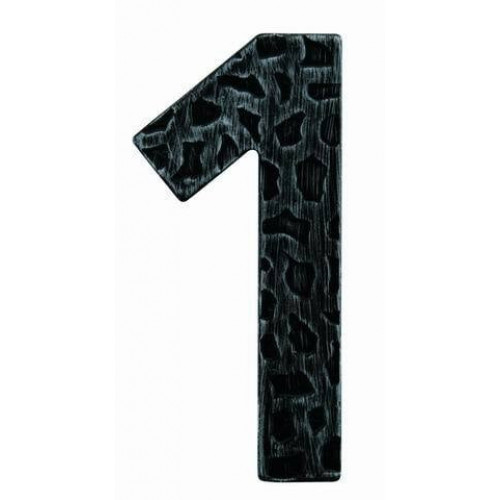 LR - DOMOVÁ ČÍSLICA  "1" - 120 mm Čierna kovaná