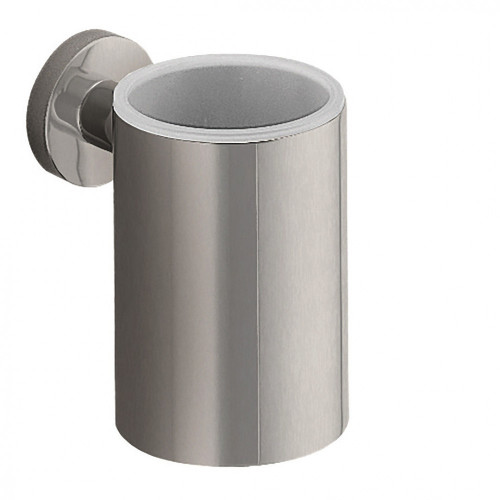 CB - PLUS W4902 - Pohár na zubné kefky s držiakom Nerez matná PVD