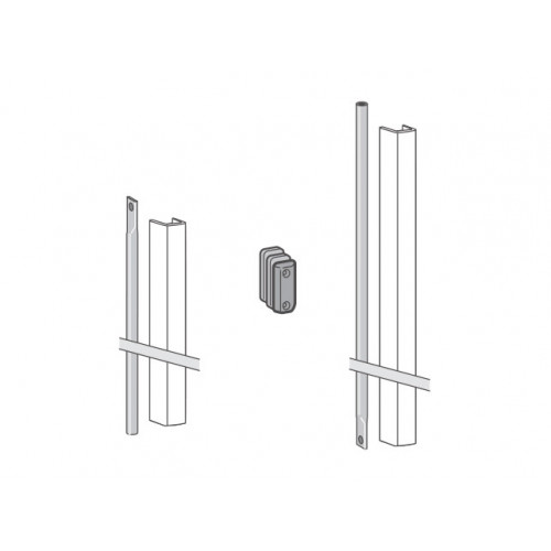 DK - Komponenty panikových kovaní - Set závory s krytom PHX 05F Nerez matná