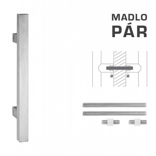 FT - MADLO kód K31 25x25 mm UN pár Nerez matná