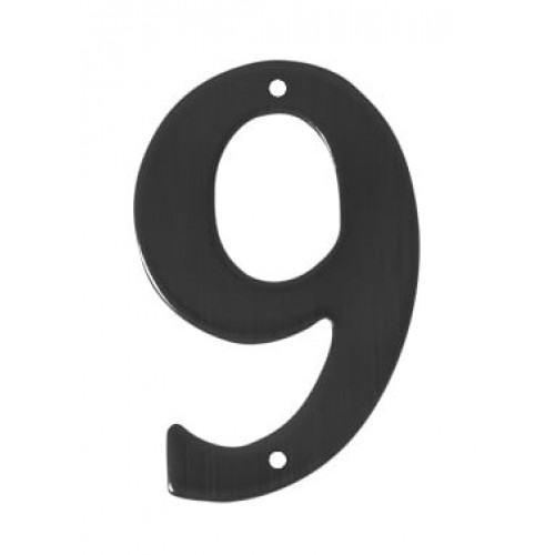 SO - BB - BB949 - DOMOVÁ ČÍSLICA "9" - 150 mm Čierna matná