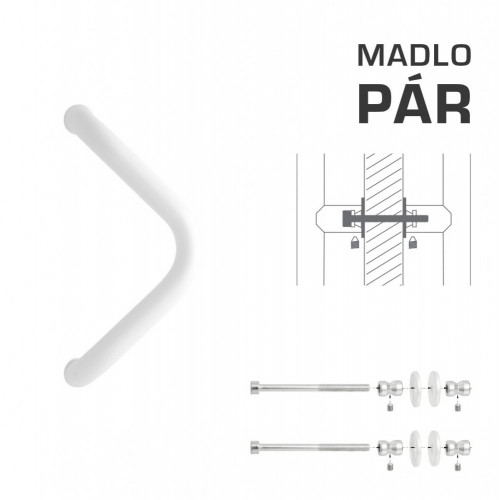 WA - MADLO M6 WA/A-DHP pár Biela lesklá