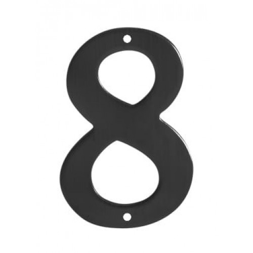 SO - BB - BB948 - DOMOVÁ ČÍSLICA "8" - 150 mm Čierna matná