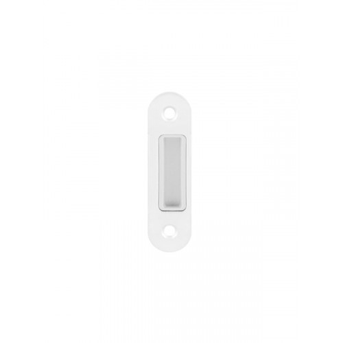 AGB - Protiplech k magnetickému zámku MEDIANA POLARIS nastaviteľný s plastovou vaničkou Biela matná