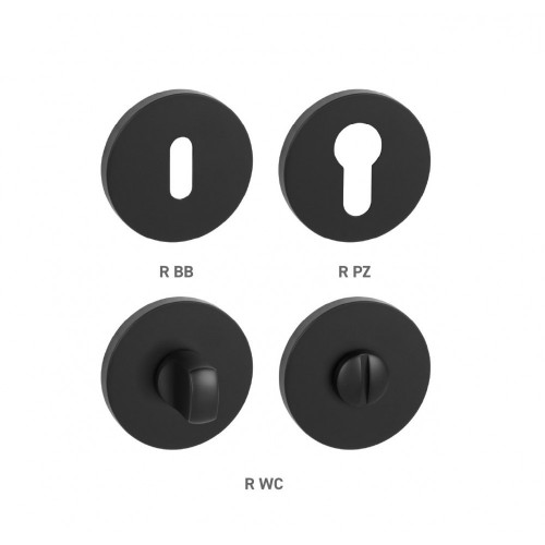 MPK - ROZETA - R S6 Čierna matná