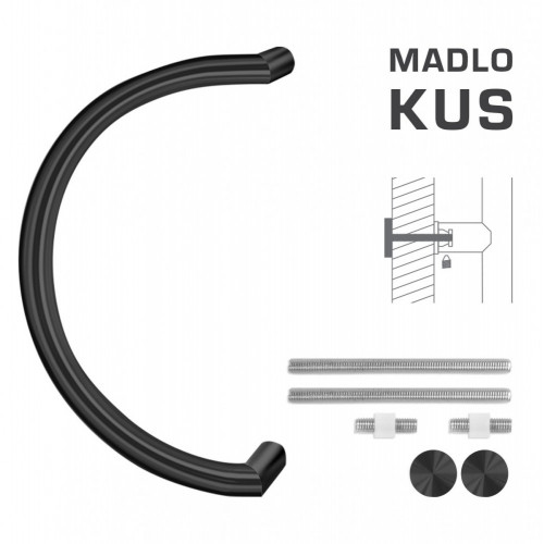 FT - MADLO kód K16 Ø 30 mm UN ks Čierna matná