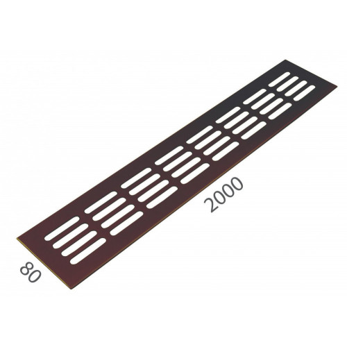 SRL - ALFA vetracia mriežka 80 x 2000 mm Bronz matný