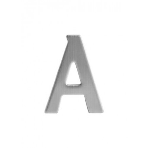 SO - BB - B990 - DOMOVÉ PÍSMENO "A" - 43 mm nalepovacie Nerez matná