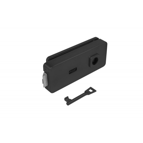 MPK - UNIQUE R8 - ZÁMOK na sklenené dvere - BBQQ Čierna matná