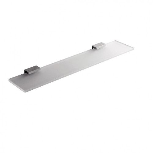 CB - LOOK B1616 - Sklenená polička s držiakmi 60 cm Chróm lesklý