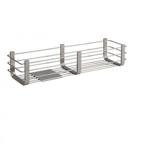 CB - PORTA OGGETTI B9633 - Košík do sprchy/vane s podložkou 44 cm Nerez matná PVD