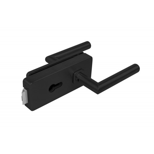 MPK - UNIQUE R8 - ZÁMOK na sklo s kľučkou FAVORIT - PZ Čierna matná