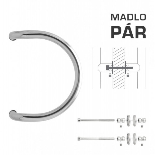 WA - MADLO M1 WA/A-DHP pár Nerez lesklá