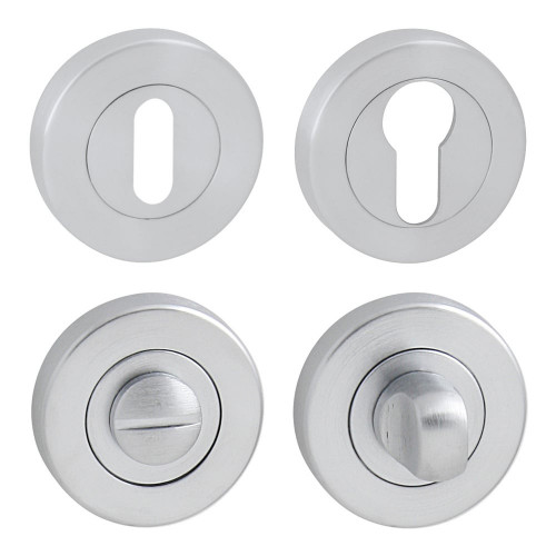 FO - rozeta - R delená Chróm matný