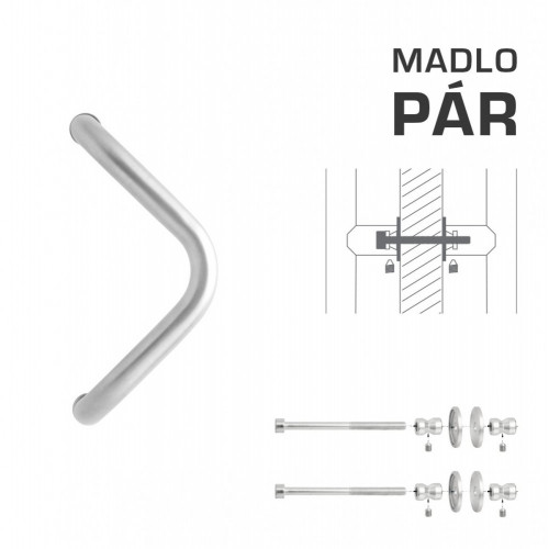 WA - MADLO M6 WA/A-DHP pár Nerez matná