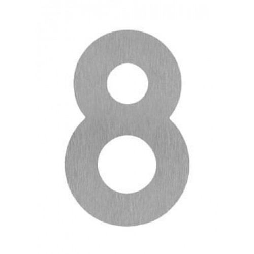 SRA - DOMOVÁ ČÍSLICA "8" 2.50 - 120 mm Nerez matná