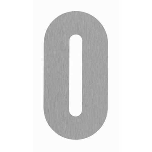 SRA - DOMOVÁ ČÍSLICA "0" - 160 mm Nerez matná