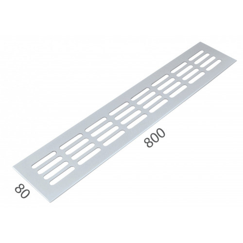 SRL - ALFA vetracia mriežka 80 x 800 mm Biela lesklá