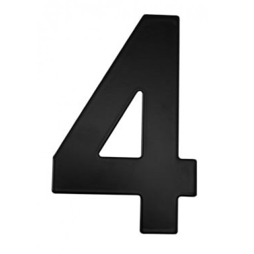 SS - DOMOVÁ ČÍSLICA "4" - 152 mm Čierna matná