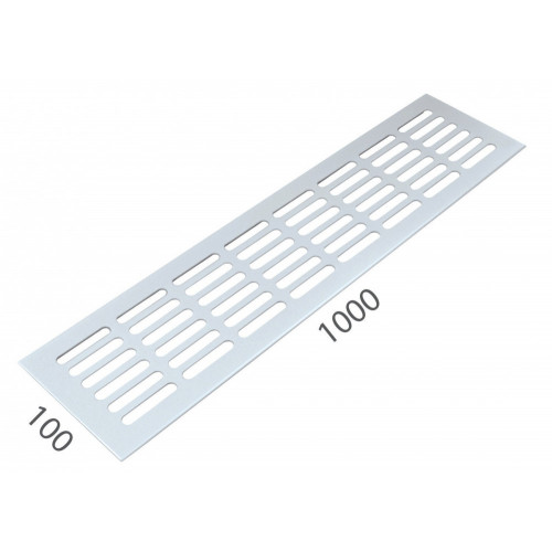 SRL - ALFA vetracia mriežka 100 x 1000 mm Biela lesklá