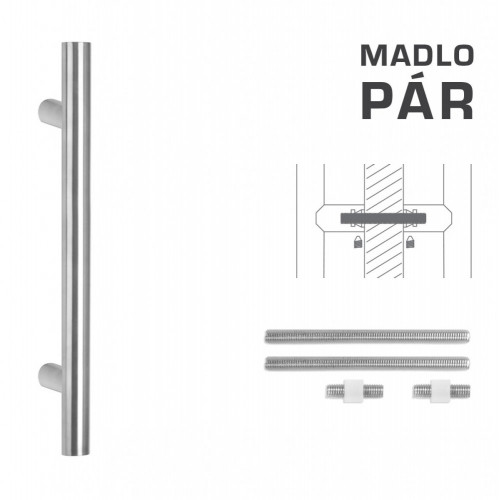FT - MADLO kód K00 Ø 35 mm UN pár Nerez matná