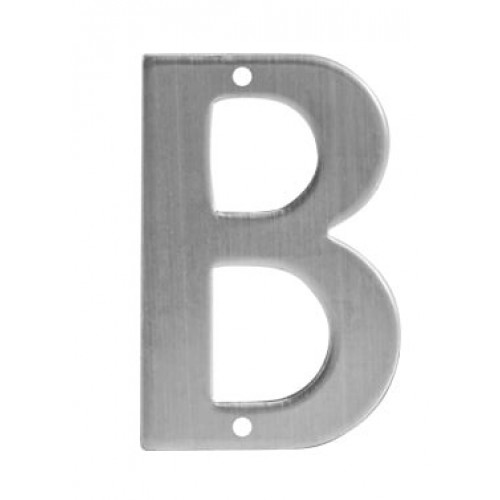 SO - BB - B951 - DOMOVÉ PÍSMENO "B" - 120 mm Nerez matná