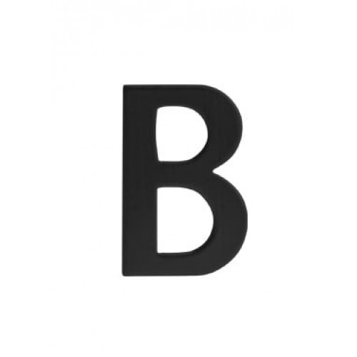 SO - BB991 - DOMOVÉ PÍSMENO "B" - 43 mm Čierna matná