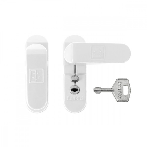 PD - Otočná západka s uzamykaním Biela matná