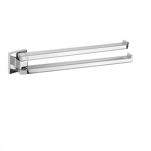 CB - BASICQ B3712 - Držiak na uteráky dvojitý 33 cm Chróm lesklý