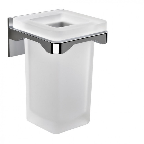 CB - FOREVER B2902 - Pohár na zubné kefky s držiakom samolepiaci 3M Chróm lesklý