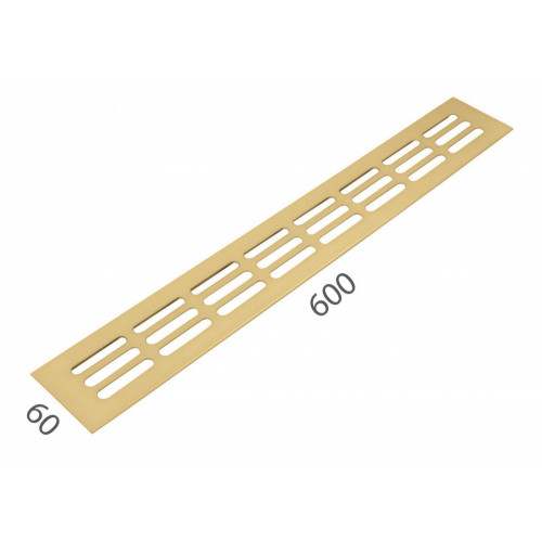 SRL - ALFA vetracia mriežka 60 x 600 mm Zlatá matná