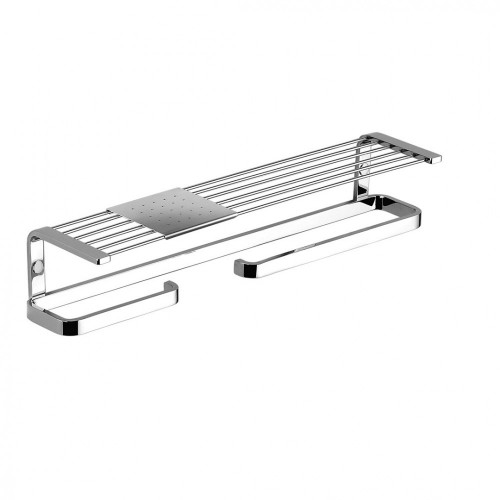 CB - TIME W4276S - Držiak na uteráky s poličkou a podložkou Chróm lesklý