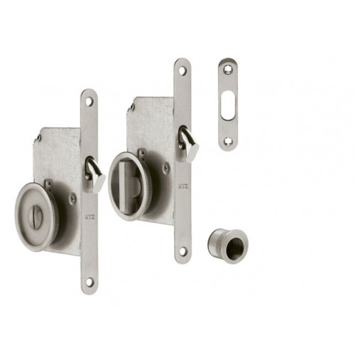 ATZ - Set na posuvné dvere okrúhly 3910 WC Nerez matná