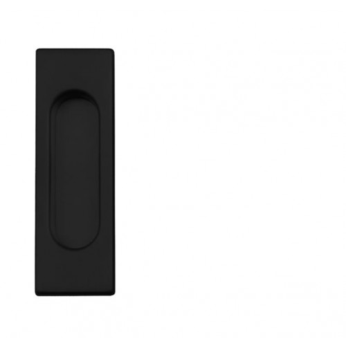 FT - Mušľa hranatá bez otvoru - 3663AC Čierna matná