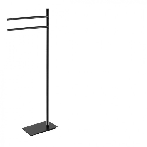 CB - SQUARE B9901 - Stojan na uteráky dvojitý Čierna matná