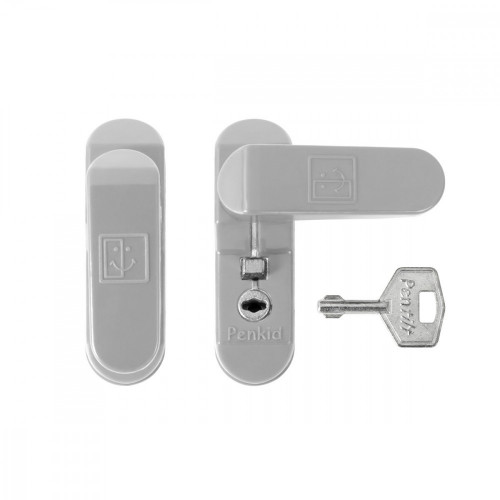 PD - Otočná západka s uzamykaním Strieborná matná