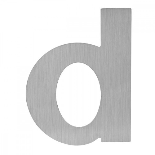 LR - DOMOVÉ PÍSMENO "d" - 150 mm Nerez matná