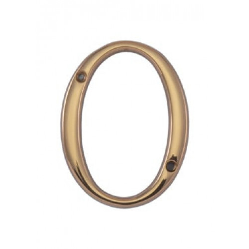 MPK - DOMOVÁ ČÍSLICA "0" - 80 mm Zlatá lesklá