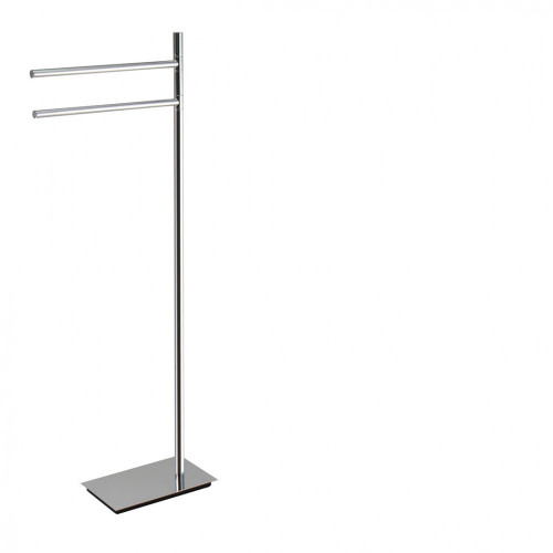 CB - SQUARE B9901 - Stojan na uteráky dvojitý Chróm lesklý