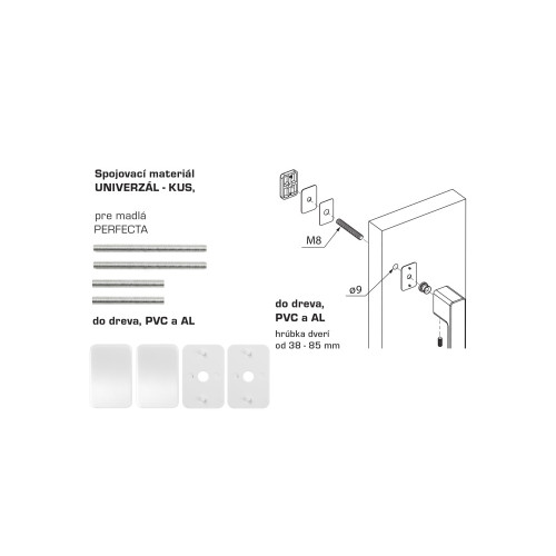 MPK - PERFECTA Spojovací materiál UNIVERZÁL pre MADLO ks BIM - biela matná (WHITE) MPK - PERFECTA Spojovací materiál UNIVERZÁL pre MADLO ks BIM - biela matná (WHITE)
