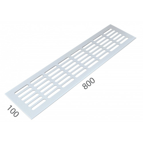 SRL - ALFA vetracia mriežka 100 x 800 mm Biela lesklá