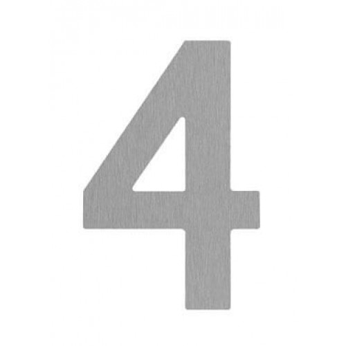 SRA - DOMOVÁ ČÍSLICA "4" 2.50 - 120 mm Nerez matná