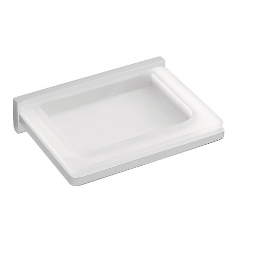 CB - LOOK B1601 - Miska na mydlo s držiakom Biela matná