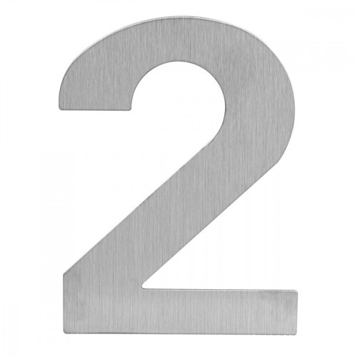 LR - DOMOVÁ ČÍSLICA "2" - 150 mm Nerez matná
