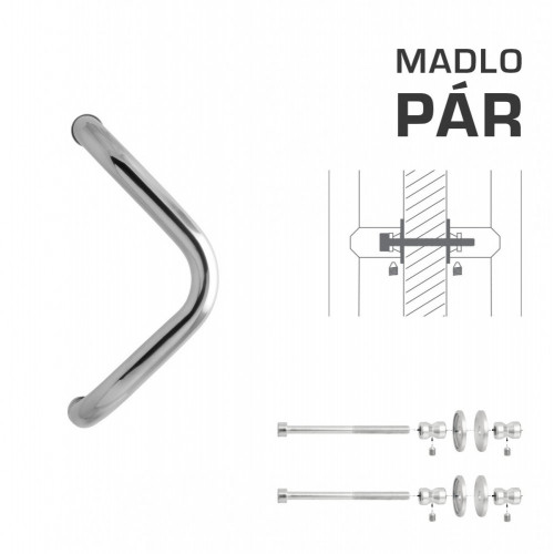 WA - MADLO M6 WA/A-DHP pár Nerez lesklá