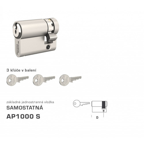 DK - AP1000 S polvložka Nikel matný