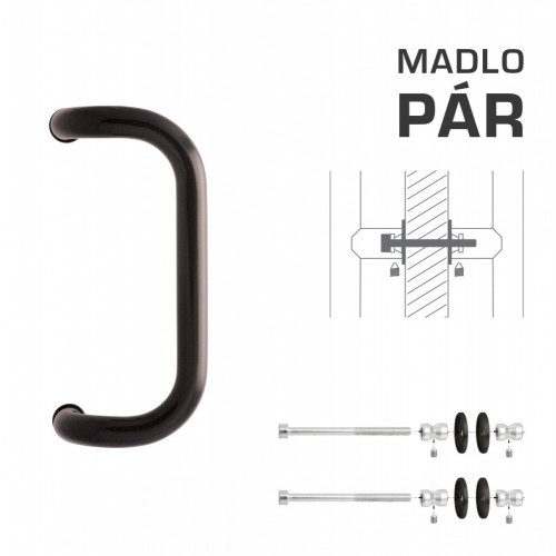 WA - MADLO M2 WA/A-DHP pár Hnedá matná